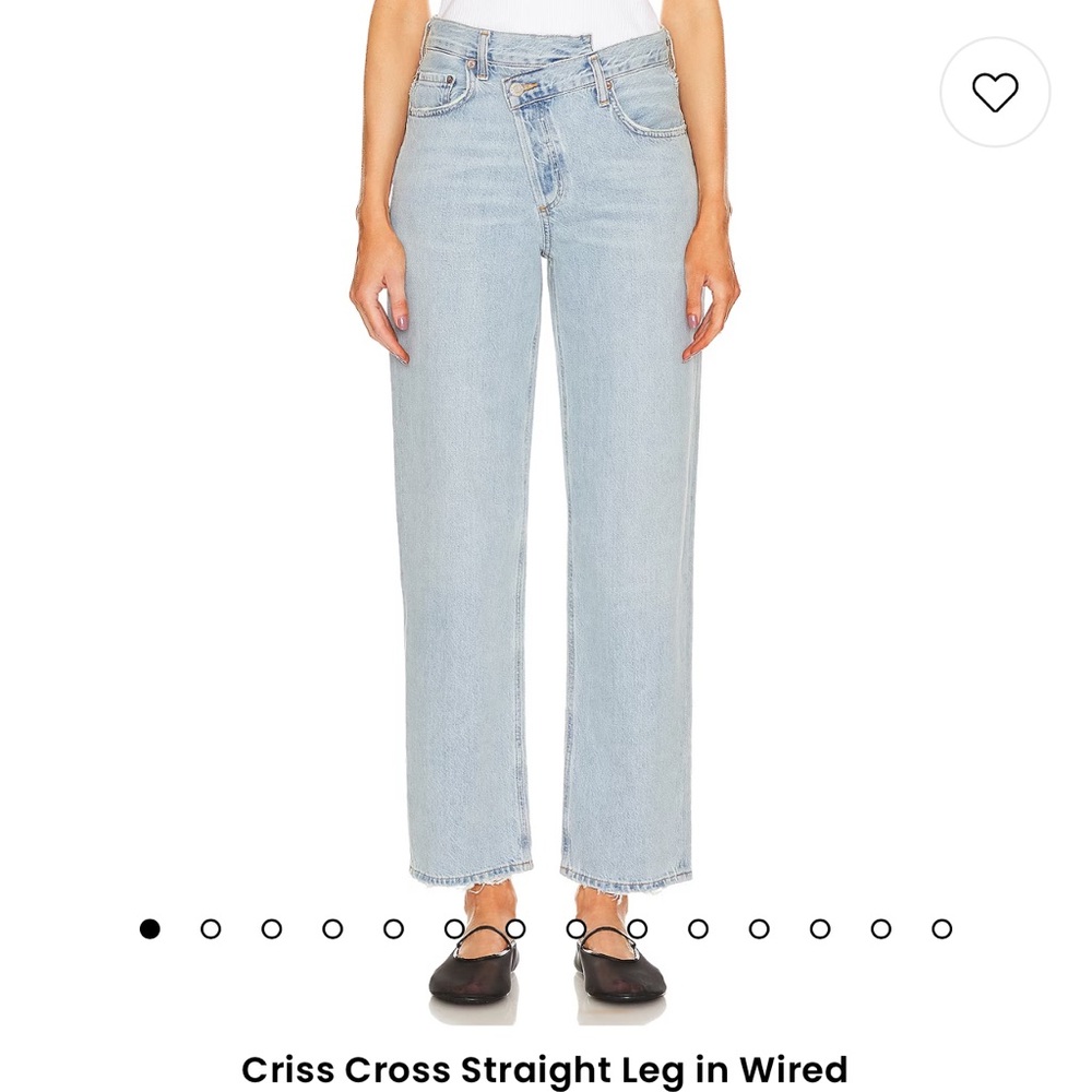 Agolde criss cross jeans